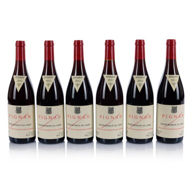 View full screen - View 1 of Lot 593. Châteauneuf du Pape, Pignan 2012 Château Rayas (12 BT).