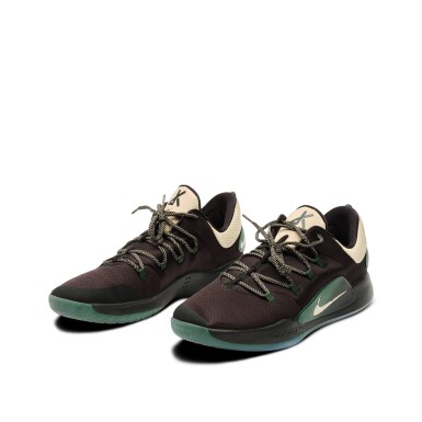 View full screen - View 1 of Lot 27. Khris Middleton Milwaukee Bucks 2019 NBA Playoffs Game Worn & Signed Sneakers.