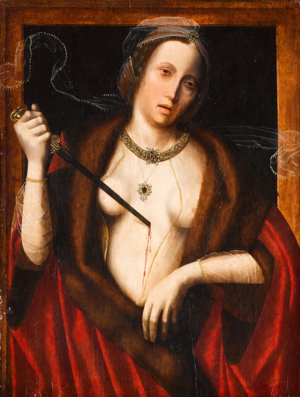 View full screen - View 1 of Lot 107. Death of Lucretia.
