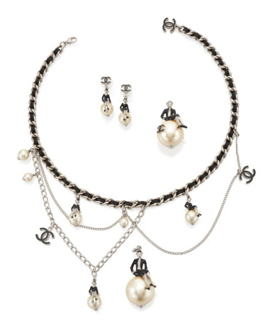 View full screen - View 1 of Lot 20. 'COCO ON THE MOON' DEMI-PARURE , CHANEL.