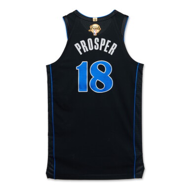 View full screen - View 1 of Lot 25. Olivier-Maxence Prosper Dallas Mavericks 2024 NBA Finals Game Worn City Edition Jersey | Game 1.
