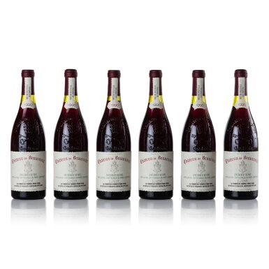 View full screen - View 1 of Lot 527. Château de Beaucastel Rouge 1990 (12 BT).