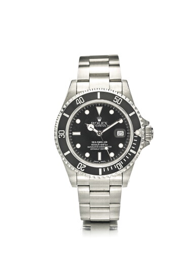 View full screen - View 1 of Lot 1. ROLEX SEA-DWELLER REF 16600 | A STAINLESS STEEL AUTOMATIC CENTER SECONDS WRISTWATCH WITH DATE AND BRACELET CIRCA 2001.