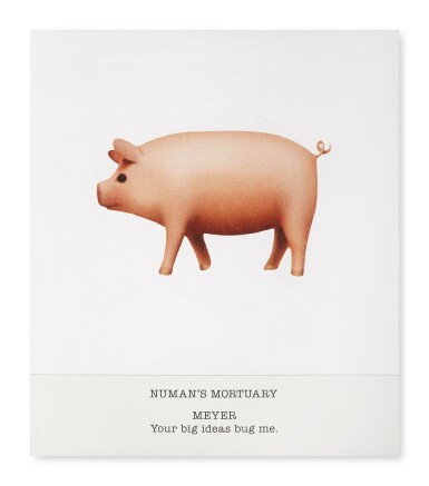 View full screen - View 1 of Lot 954. NUMAN'S MORTUARY MEYER Your big ideas bug me..