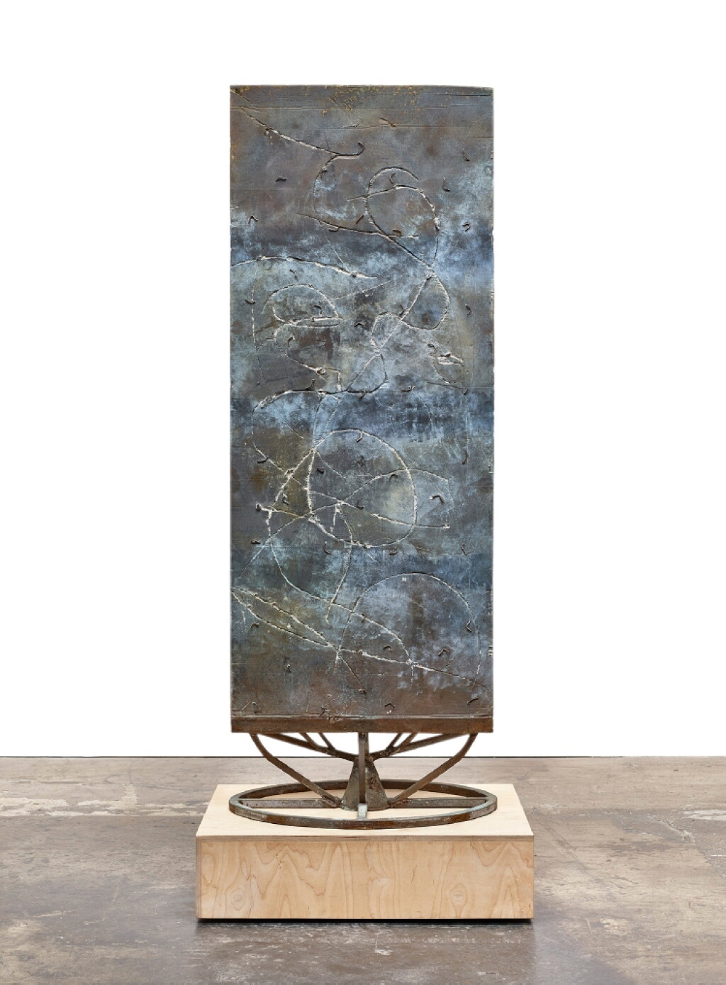 View full screen - View 1 of Lot 564. Untitled (Tall Large Flat with Circle Stand M37f13).