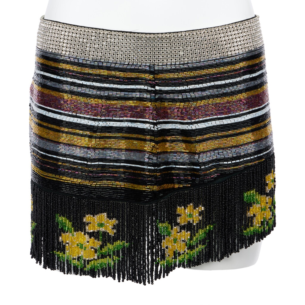 View full screen - View 1 of Lot 113. Beaded Micro-mini Skirt, Spring-Summer 2000.