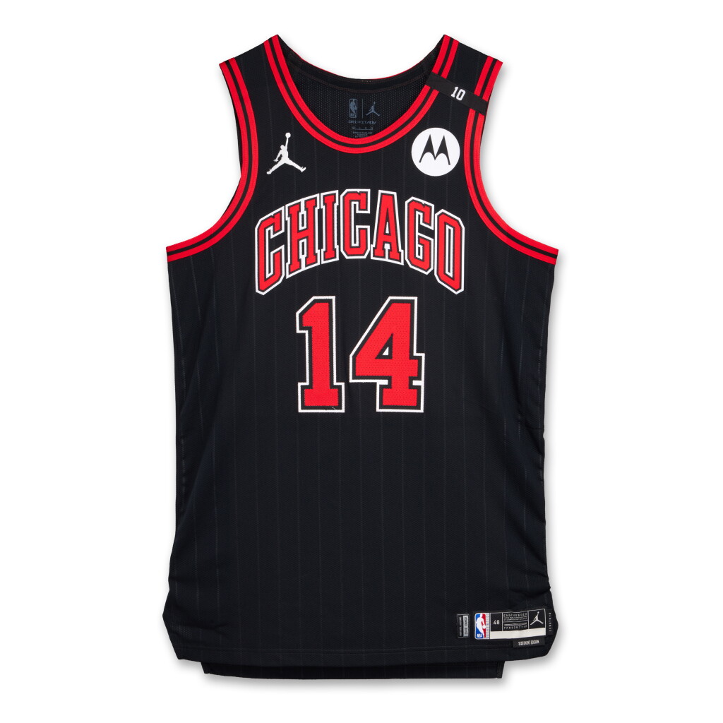 View full screen - View 1 of Lot 13. Matas Buzelis ‘Rookie Season’ Chicago Bulls 2024-2025 Game Worn Statement Edition Jersey | Rookie Season .