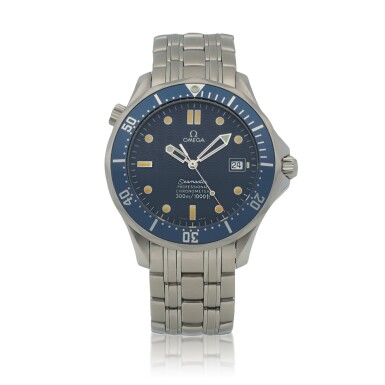 View full screen - View 1 of Lot 558. Seamaster 300, Ref. 25318000 Stainless steel wristwatch with date Circa 1997.