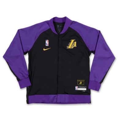 View full screen - View 1 of Lot 15. D’Angelo Russell Los Angeles Lakers 2024-2025 Game Worn City Edition Warmup Jacket.