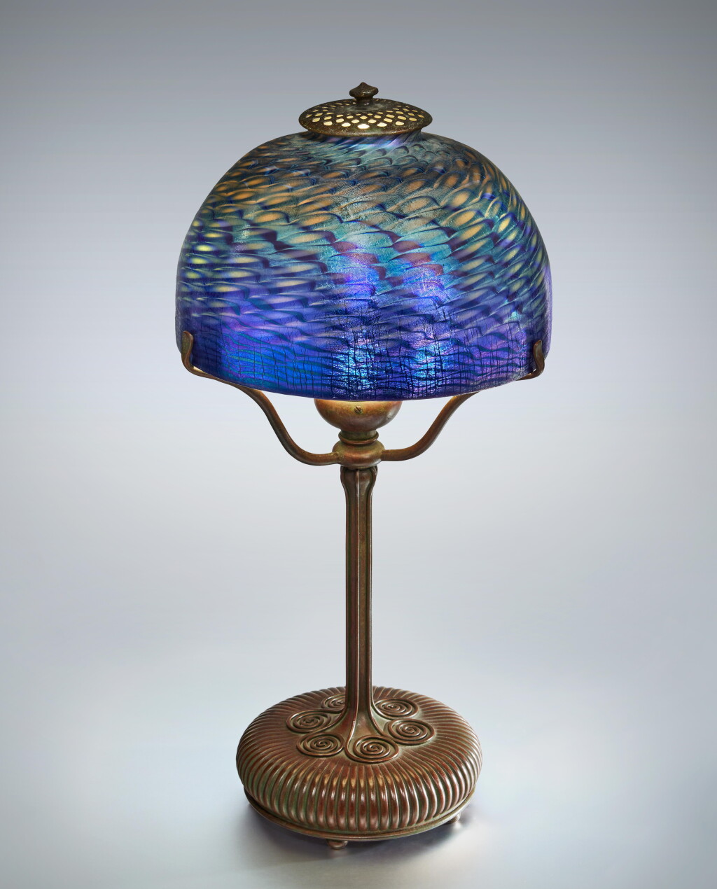 View full screen - View 1 of Lot 201. Damascene Desk Lamp.