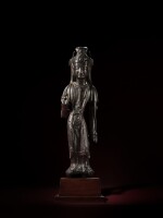 A bronze standing figure of Avalokiteshvara, Japan, Nara period | 日本 奈良時代 銅觀音立像