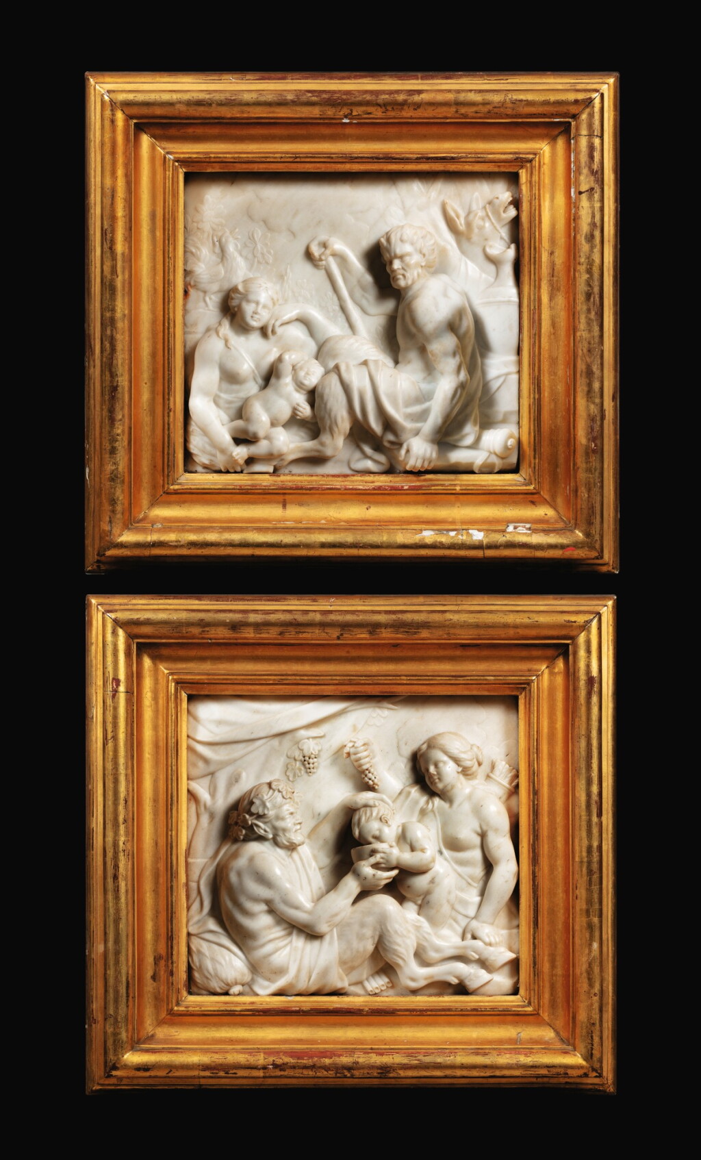 View full screen - View 1 of Lot 67. NETHERLANDISH, CIRCA 1700 | A PAIR OF RELIEFS DEPICTING THE EDUCATION OF BACCHUS.