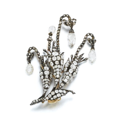 View full screen - View 1 of Lot 1058. A diamond brooch, mid-19th century.