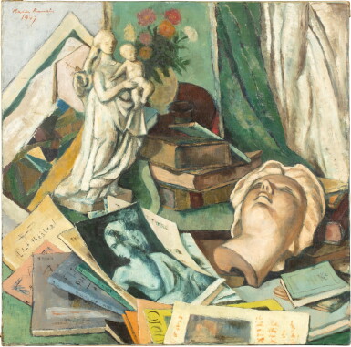 View full screen - View 1 of Lot 29. Still Life with Plaster and Books | Nature morte au plâtre et aux livres.