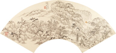 View full screen - View 1 of Lot 5040. 張庚 山水|Zhang Geng, Landscape.