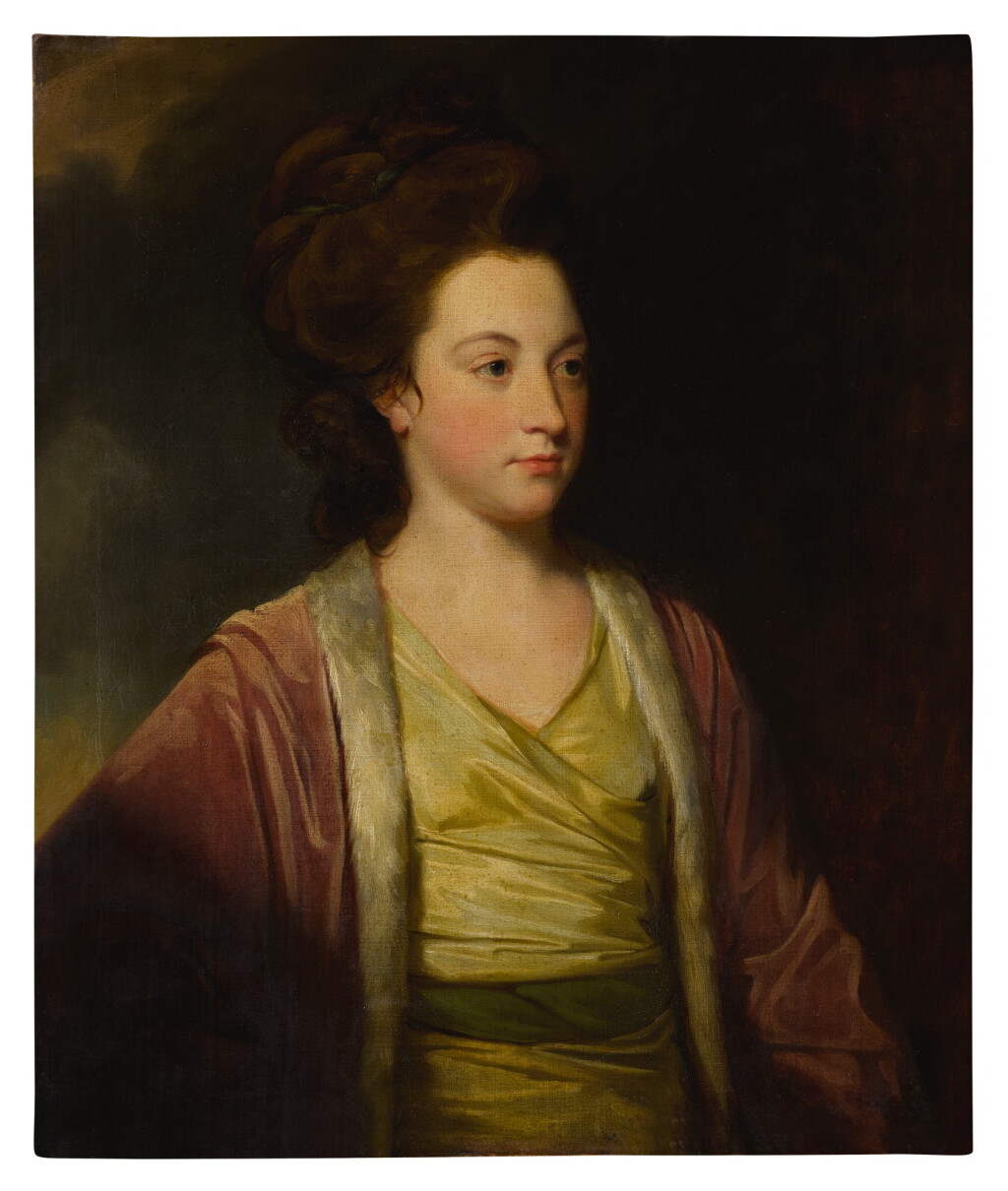 View full screen - View 1 of Lot 657. Portrait of Frances Alicia Bennet (b. 1749), half-length.
