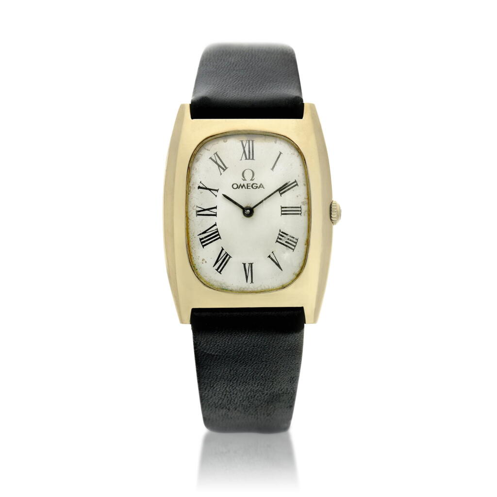 View full screen - View 1 of Lot 149. Reference D6788 A yellow gold wristwatch, Circa 1970.