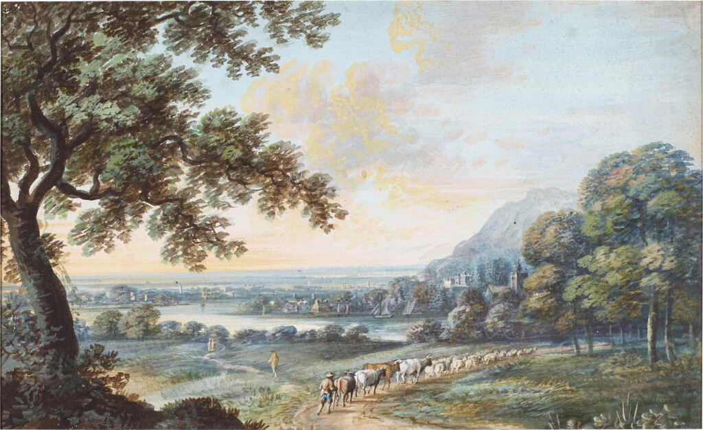 View full screen - View 1 of Lot 193. The Caernarfonshire coast at Penrhyn.