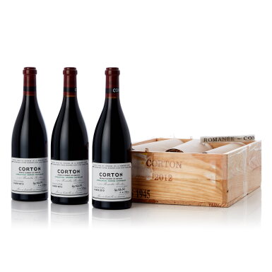 View full screen - View 1 of Lot 2001. Corton 2012 Domaine de la Romanée-Conti (3 BT).