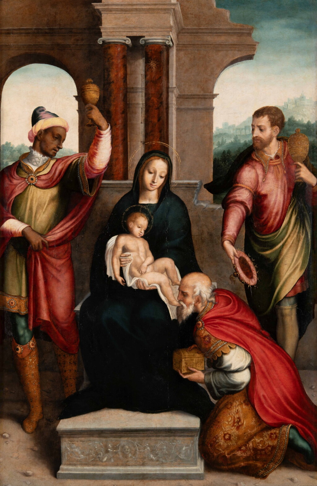View full screen - View 1 of Lot 347. The Adoration of the Magi.