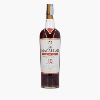 View full screen - View 1 of Lot 2003. The Macallan 10 Year Old Cask Strength 58.4 abv NV (1 Bottle Litre).