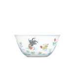 A fine and exquisite doucai 'chicken' cup, Mark and period of Yongzheng | 清雍正 鬪彩雞缸盃 《大清雍正年製》款