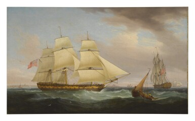 View full screen - View 1 of Lot 62. THOMAS WHITCOMBE | A SHIP FROM THE EAST INDIA COMPANY, SAID TO BE 'CASTLE EDEN', 818 TONS, ON HER FIRST VOYAGE.