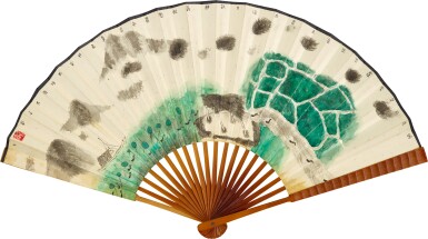 View full screen - View 1 of Lot 6074. 聶鷗 農家盛夏圖、山間積雨圖 | Nie Ou, Summer Pleasures.