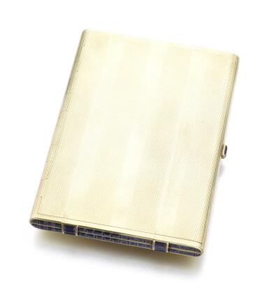 View full screen - View 1 of Lot 88. GOLD AND SAPPHIRE CIGARETTE CASE | CARTIER.