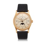 Reference 5050 A pink gold automatic perpetual calendar wristwatch with retrograde date and moon phases, Circa 1997