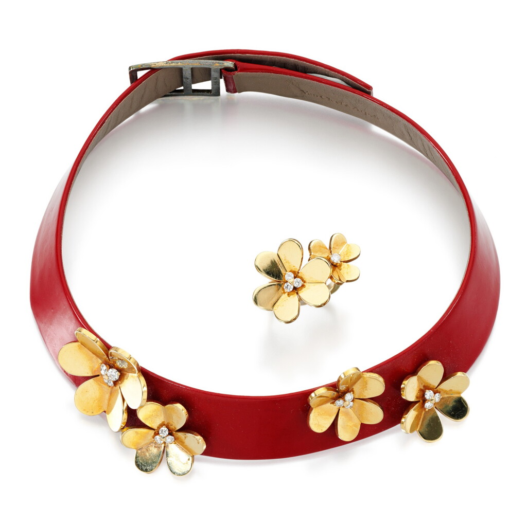 View full screen - View 1 of Lot 274. VAN CLEEF & ARPELS | DIAMOND DEMI-PARURE, 'FRIVOLE'.