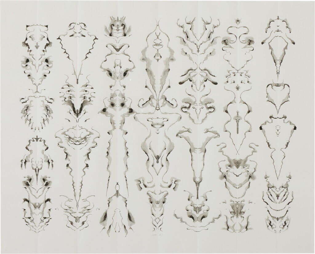 View full screen - View 1 of Lot 55. Inkblot Drawing (2/17/1999).