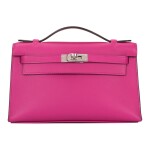 Hermès Rose Pourpre Swift Mini Kelly Pochette