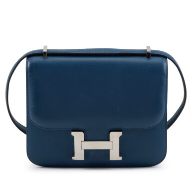 View full screen - View 1 of Lot 46. Bleu de Prusse Swift Mini Constance 18 Palladium Hardware, 2011.