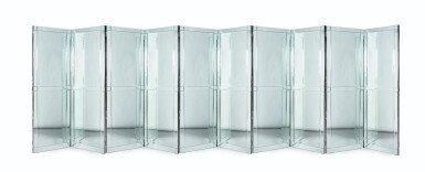 View full screen - View 1 of Lot 606. A twelve-leaf mirror screen, modern.