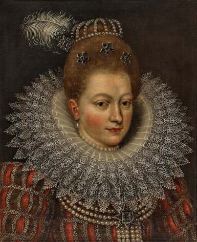 View full screen - View 1 of Lot 14. Portrait of a lady, probably Maria de' Medici (1575–1642).