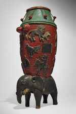 Asante Drum for the Ntan Society, Attributed to Osei Bonsu (1900-1977), Ghana