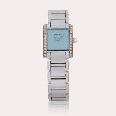 View full screen - View 1 of Lot 273. Tank Française, Reference WE1019S3 | A white gold and diamond-set wristwatch with bracelet | Circa 2005.