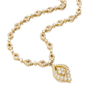 View full screen - View 1 of Lot 133. Van Cleef & Arpels, Diamond necklace (Collana in diamanti, Van Cleef & Arpels).