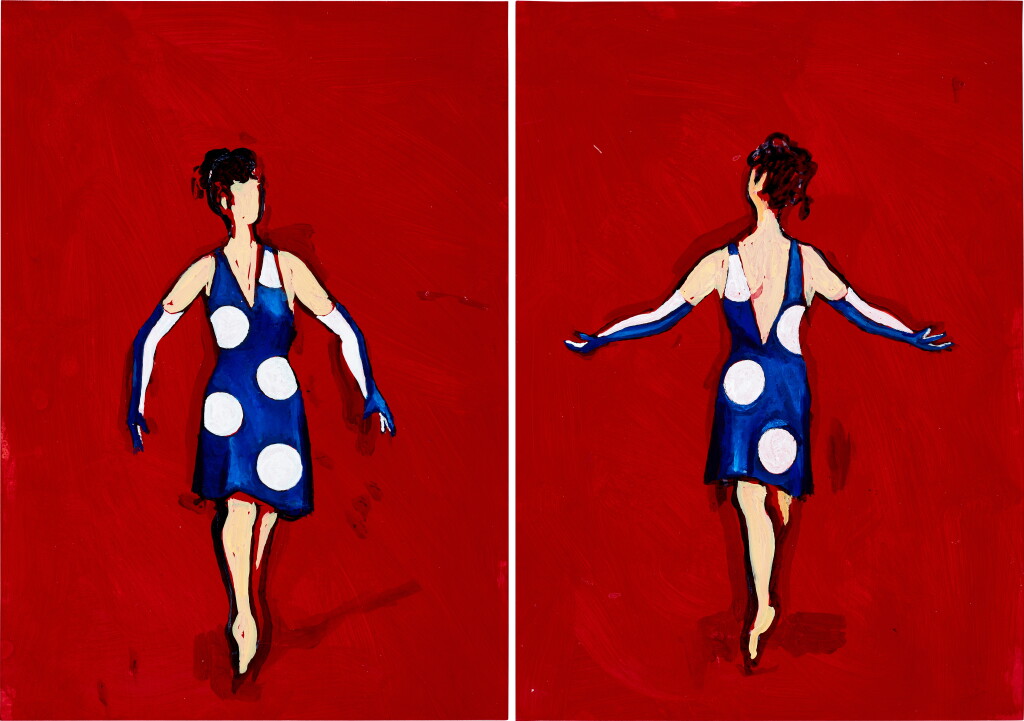 View full screen - View 1 of Lot 674. Party Games (Women in Polka Dot Dresses).