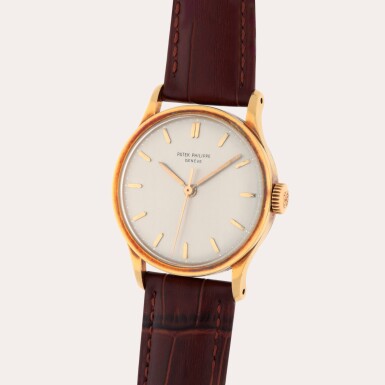 View full screen - View 1 of Lot 311. Calatrava, Reference 570 | A yellow gold wristwatch | Circa 1960.