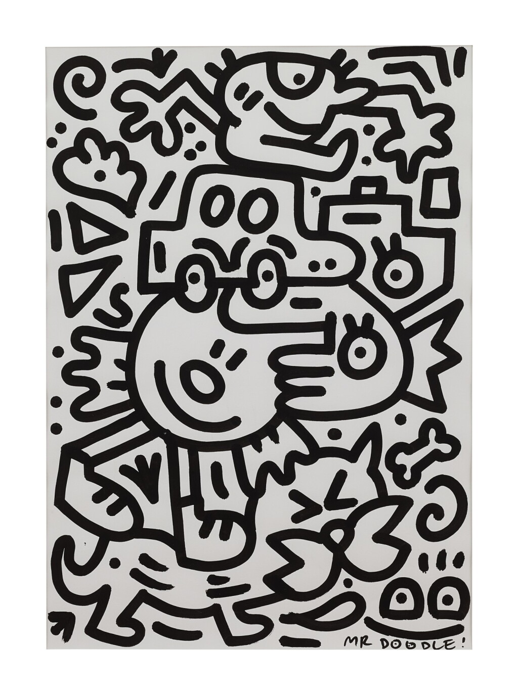 View full screen - View 1 of Lot 8. MR DOODLE | CAT SURFER 貓咪衝浪板.
