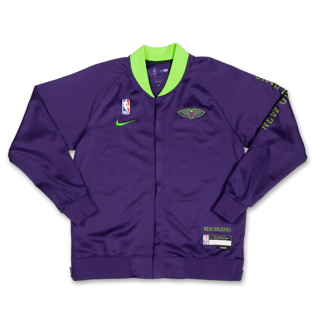 View full screen - View 1 of Lot 259. Jordan Hawkins New Orleans Pelicans 2024-2025 City Edition Warmup Jacket.