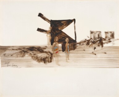 View full screen - View 1 of Lot 120. Sketch for Ned Kelly.