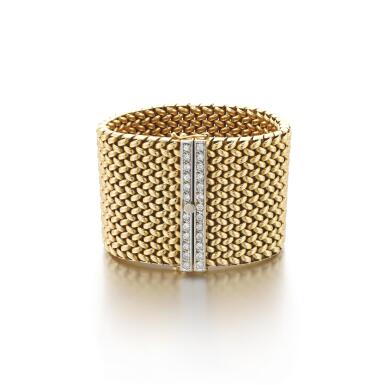 View full screen - View 1 of Lot 196. Diamond bracelet | Bracciale in diamanti .