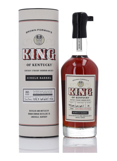 View full screen - View 1 of Lot 416. King of Kentucky Single Barrel 14 Year Old 129.3 Proof NV (1 Bottle 75cl).