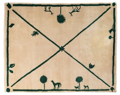 View full screen - View 1 of Lot 143. La promenade des amis rug.
