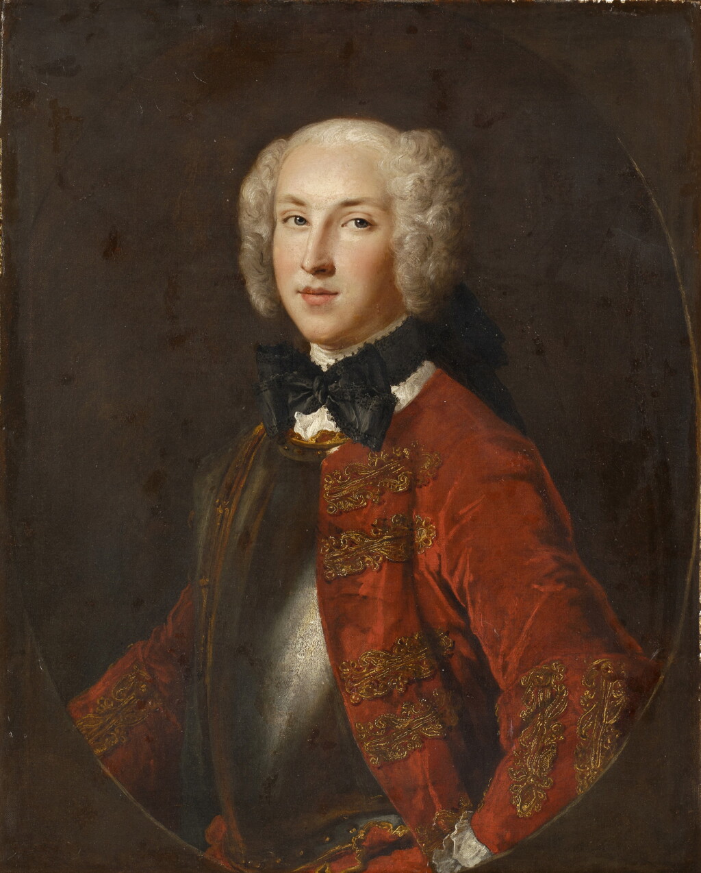 View full screen - View 1 of Lot 26. Portrait of a Young Man Wearing a Cuirass and a Red Coat.