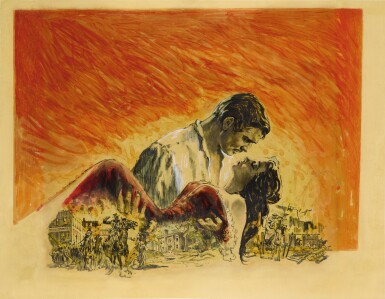 View full screen - View 1 of Lot 50. Gone with the Wind (1939) original preliminary artwork, US.