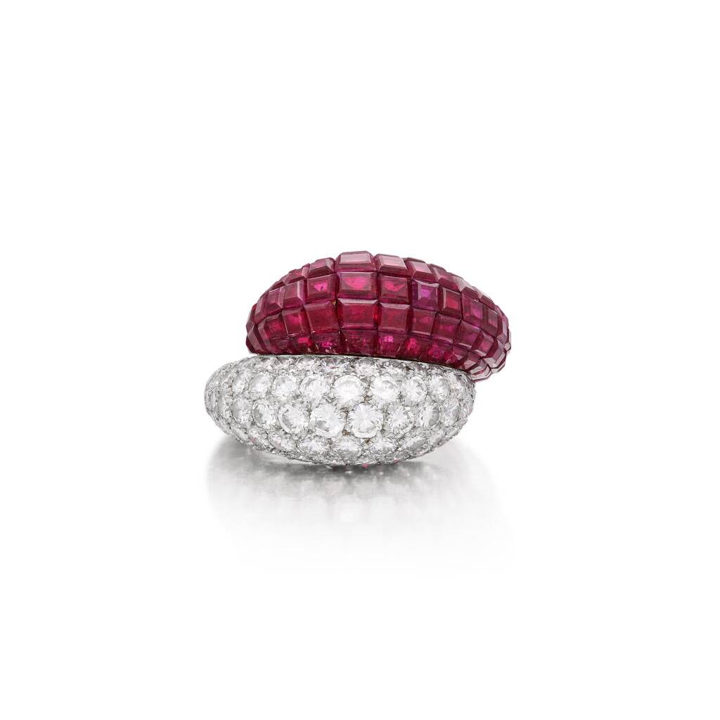 View full screen - View 1 of Lot 231. 'Mystery-Set' Ruby and Diamond Ring, France.